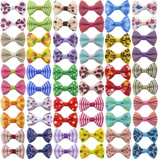 QingHan Dog Hair Bows Small Puppy Clips for Pet Grooming Accessories Doggy Gi...