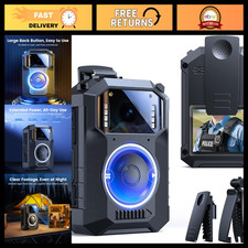 BOBLOV M11 3.2K Police Body Camera, 128G Big Button Night Vision Body Cam