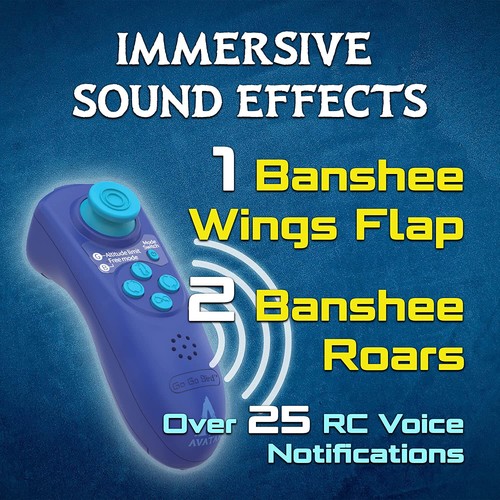 RC Avatar BANSHEE Flying Dragon W/ FLAPPING WINGS 2.4GHZ RTF -BLUE- DELUXE - Picture 8 of 8