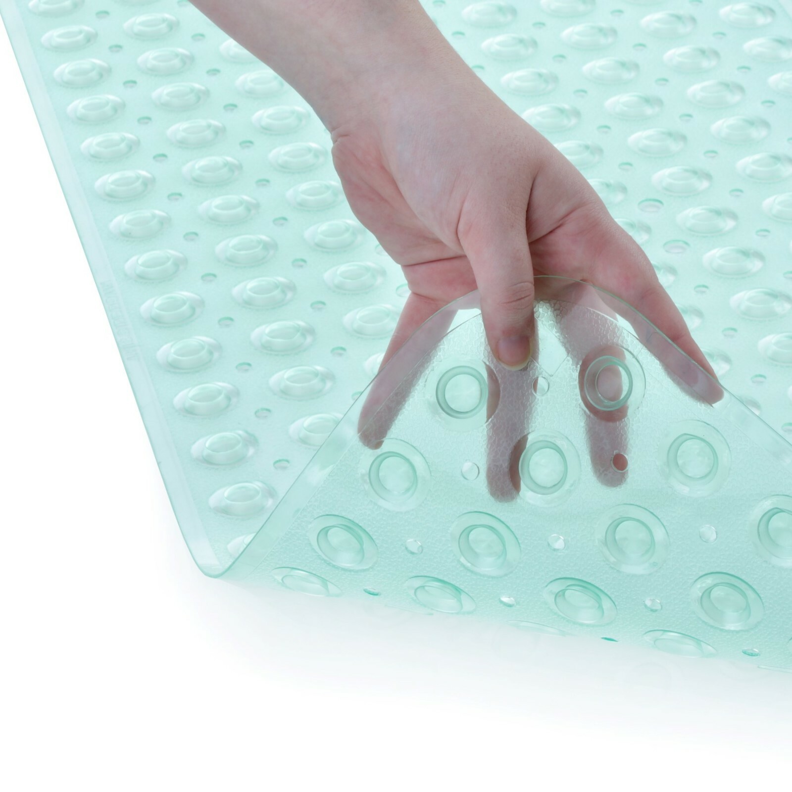 Extra Long Bath Mat Light Green NonSlip Bath Safety Mat with Suction