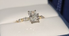 14k Gold Lab Created Diamond Engagement Wedding ring