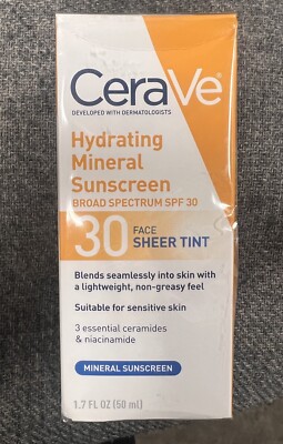 CeraVe Hydrating Sheer Sunscreen SPF 30 For Face & Body