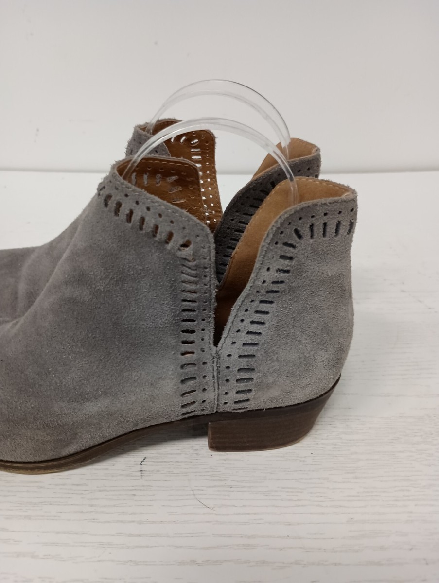 little  Lucky Brand Womens Bastina Ankle Booties Size 8M Gray Suede