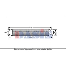 AKS DASIS Ladeluftkühler für Fiat Grande Punto Doblo Großraumlimousine 087006N