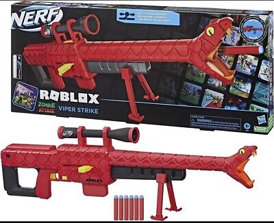 Nerf Roblox Zombie Attack Viper Strike Nerf Sniper-Inspired Blaster With  Scope