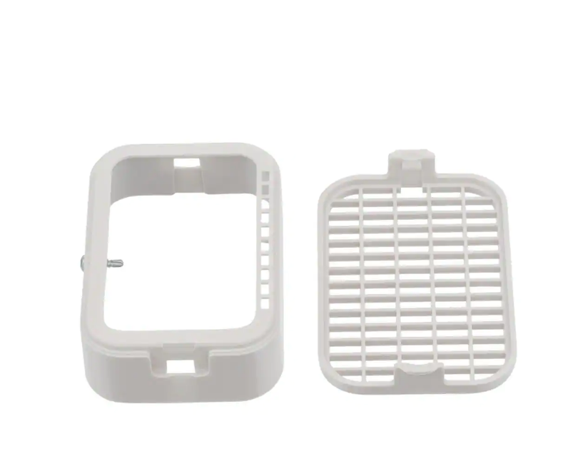Plastic Rodent Guard 3 in. x 4 in., White Snap/LockIn Vinyl Grate