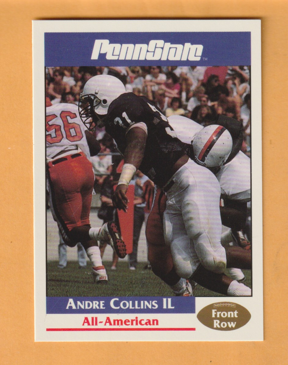 Andre Collins Penn State Nittany Lions 1992 Front Row #9 Cinnaminson New Jersey