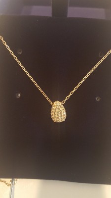Swarovski Necklace Teardrop Pendant, Rose Gold -5457900
