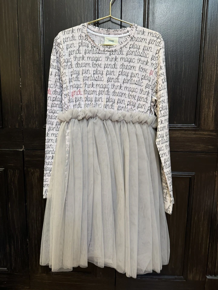 Fendi Girls Dress Size 7 - Image 4 of 4