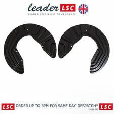 Pair Front Brake Disc Dust Guards Covers BMW X4 F26 2014 to 2018 NEW 34106787513
