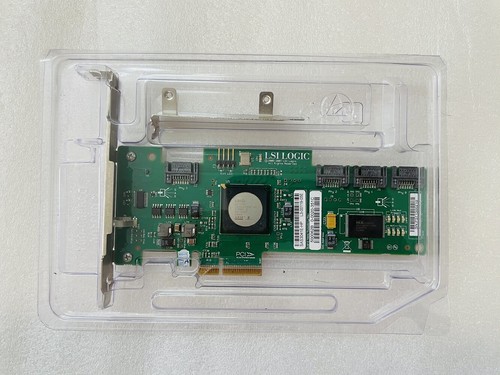 Tarjeta controladora RAID SATA LSI Logic Intel SAS3041E 4 puertos PCI-e SAS SATA - Imagen 1 de 4