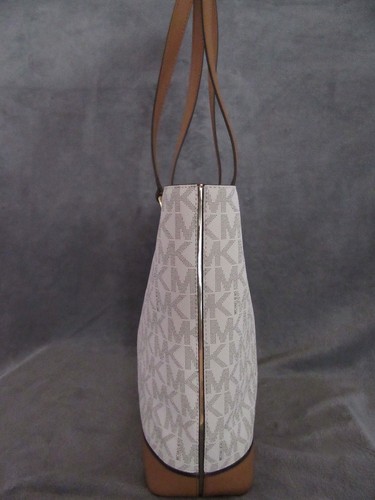 Bolso de Mano MICHAEL KORS 30H6GFJT3B con marco artículo borde de cuero vainilla NS NUEVO CON ETIQUETAS - Imagen 6 de 8