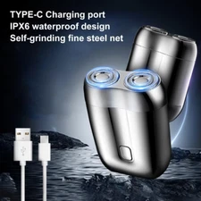 2025 New Model Mini Dual-Head Electric Shaver, Portable Rechargeable Waterproof