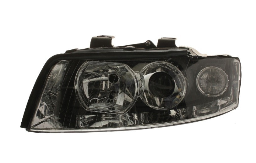 Phare avant gauche Audi A4 B6 noir avec optique électrique D1S H7 pour berline de 2000 à 2004