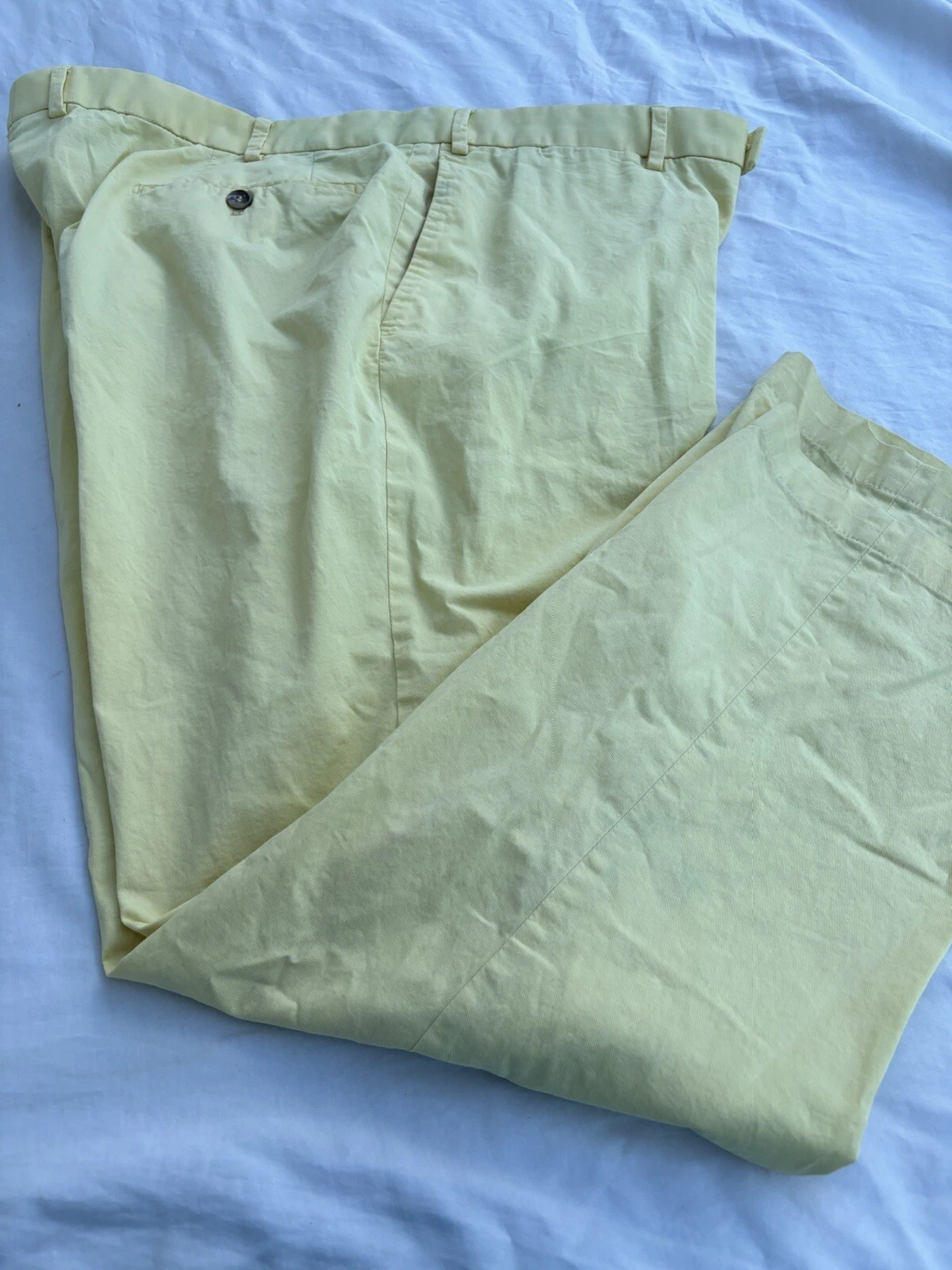 Hiltl Chino Pants Mens 42/38 Light/blue Straight Leg Flat Front Pants