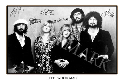 Fleetwood Mac signed 12x18 inch photograph poster- Top Quality