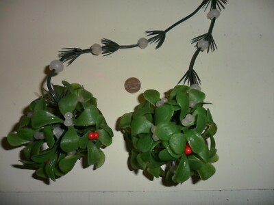 Vintage Small Plastic Mistletoe Balls