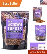 3 oz Fluker  s Resealable Mealworm Treats - High-Protein Calcium Source for Pets