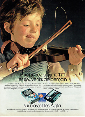 Advertising 068 1977 Agfa Super Ferro Dynamic C60 Cassettes *