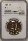 1959 Franklin Proof Silver 50c Half Dollar NGC PF 67, PR67 (016)