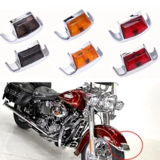 Front Rear Fender Tip Light Lens LED Bulb for Harley Ultra Classic Electra Glide