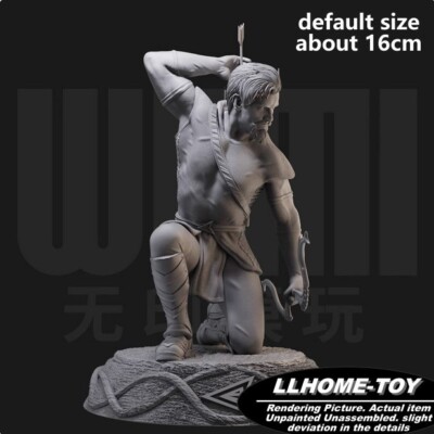 Anime Superhero Green Arrow Squat Shoot Resin 3D Print GK Figure DIY Model