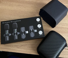 Wireless Microphones for iPhone/ipad/Android, 2 Mics with 2 Receivers NEW