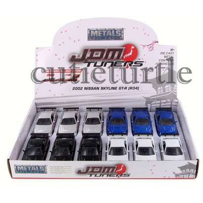 Jada JDM Tuners 2002 Nissan Skyline GT-R R34 1:32 Diecast Model Car 99140-DP1