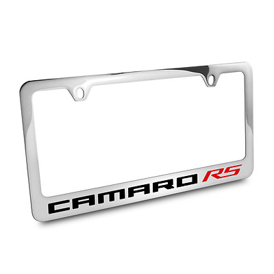 Chevrolet Camaro RS Chrome Metal License Plate Frame