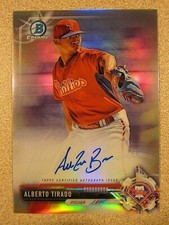2017 BOWMAN CHROME REFRACTOR CPA-ATI ALBERTO TIRADO AUTO SIGNED PHILLIES 231/499