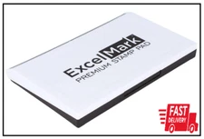 ExcelMark Rubber Stamp Ink Pad Extra Large 4-1/4" by 7-1/4" (Black)