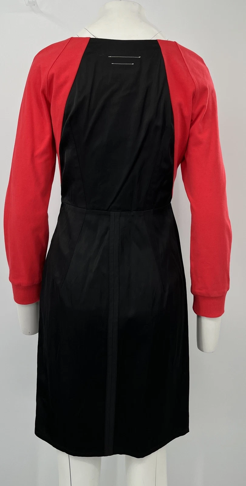 Abito MM6 Maison MargielaXOpening Cerimonia Rosso Nero Raso Felpa Tg 42