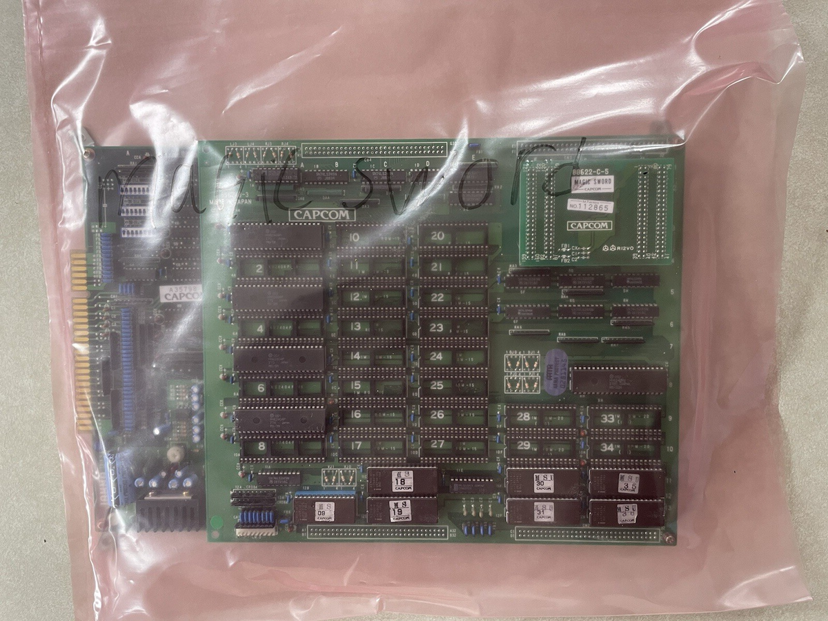 Magic Sword CapCom ARCADE PCB Board TESTED WORKING 100% | eBay