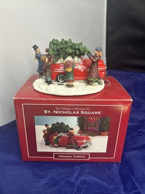 VTG St Nicholas Square Christmas Tradition Picking Up Tree New In Box