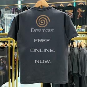 90s Sega Dreamcast Rare Washed Black T-Shirt XL
