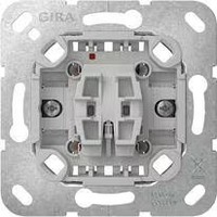 Gira 315600 Wipptaster-Einsatz Mit Befestigungskrallen, Wechsler 1-Polig, 10A, 2