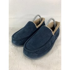 Deer Stags Men's LIL SPUN Moccasin Slippers Navy Blue Size 7