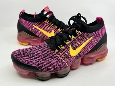 Nike Women's Air Vapormax Flyknit 3 Laser Fuchsia Orange AJ6910-600 Size 7
