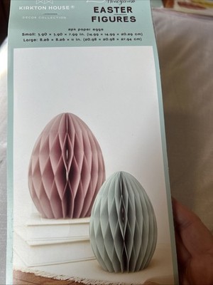 Honeycomb 2 Pack Figures Paper Eggs Small and Large Easter Eggs