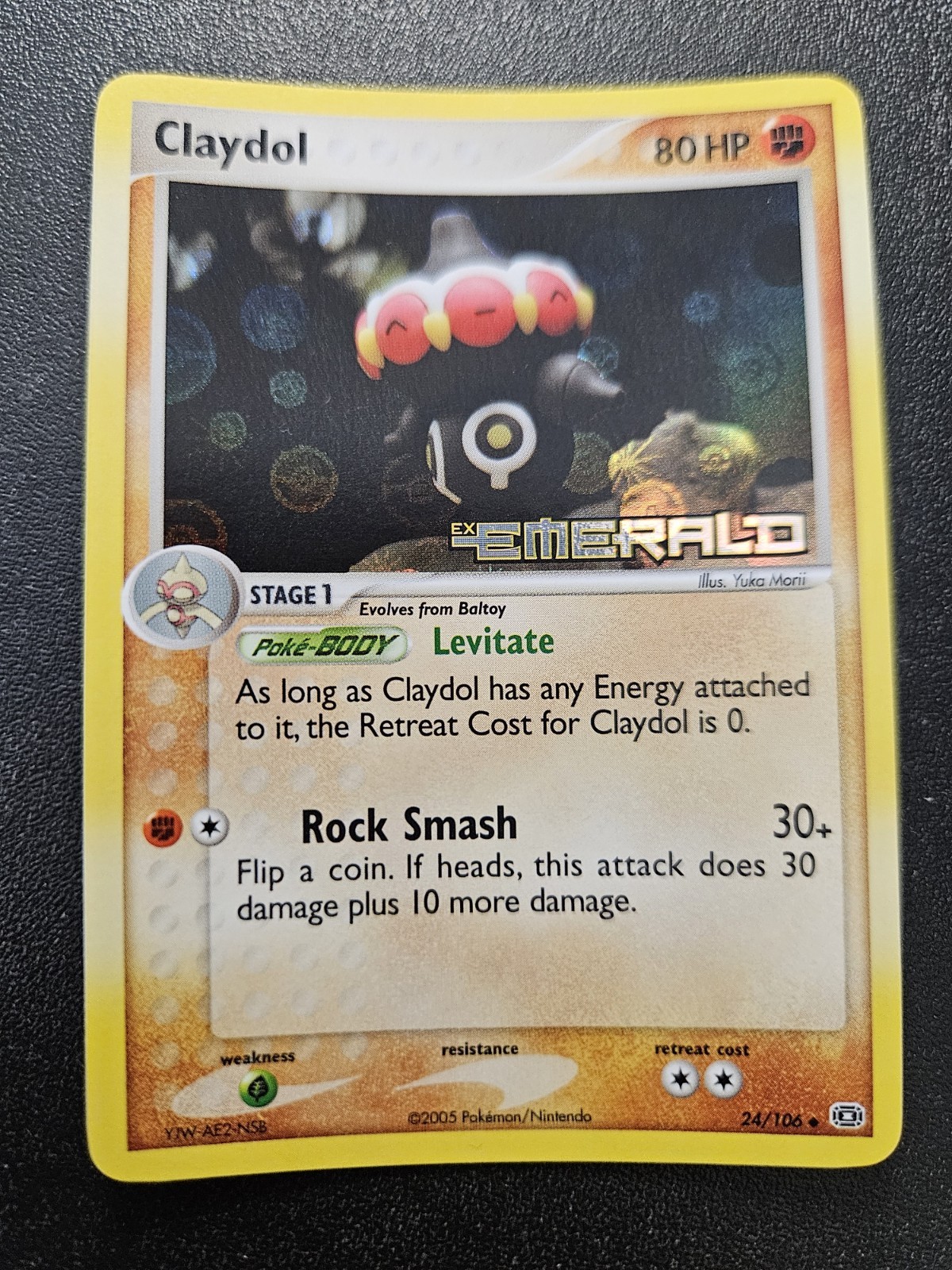 Pokemon EX Emerald Claydol Stamped Reverse Holo 24/106 NEAR MINT