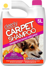 Pet Carpet Shampoo Cleaner Solution 5L - Citrus Splash Fragrance - Safe for All 5.73 per litre