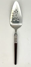 EKCO ETERNA La Joya Stainless Steel Flatware MCM 1 Pie Server Pierced fauxwood