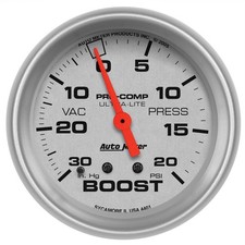 Autometer 4401 Ultra-lite Mechanical Boostvacuum Gauge 2-58