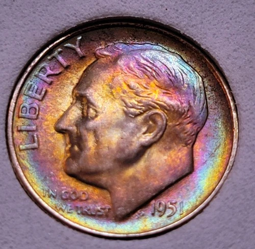 UNC 1964 Roosevelt Silver Dime/ SGS GRADING Uncirculated Condition - 3231