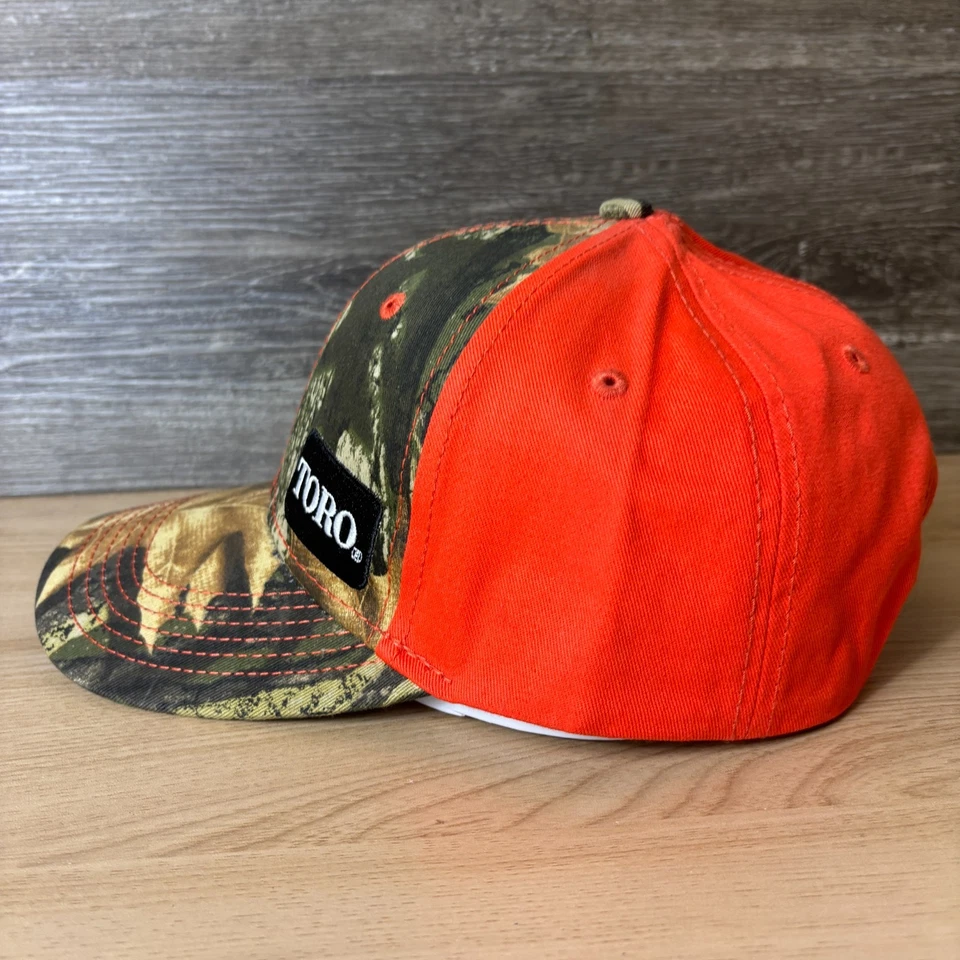 Chapéu TORO alça traseira laranja marrom camuflagem bordada - Imagem 4 de 4