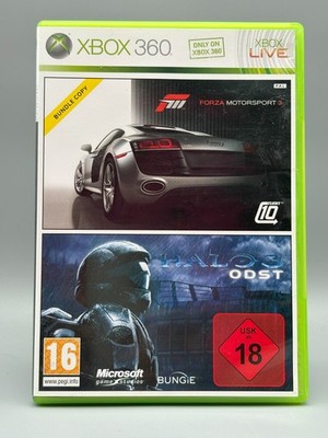 Forza Motorsport 3 und Halo 3 ODST (Microsoft Xbox 360) guter Zustand