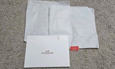 Coach White Gift Box/ Tissue Paper/Sticker