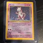 Mewtu Mewtwo Holo 10/102, GERMAN Base Set 1st Edition, 1999 WOTC Pokémon, LP