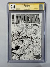 CGC SS 9.8 Invincible #100 B&W Wraparound Sketch Cover SIGNED by Ryan Ottley