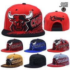 Chicago New City Rage Angry BullHead Adjustable Embroidery Snapback Hat Cap